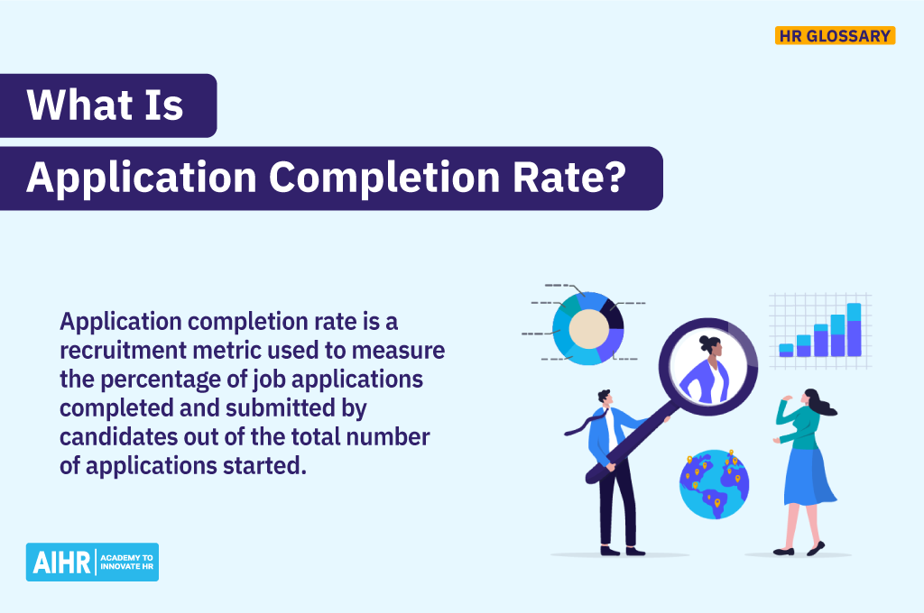 Definition of "application completion rate."