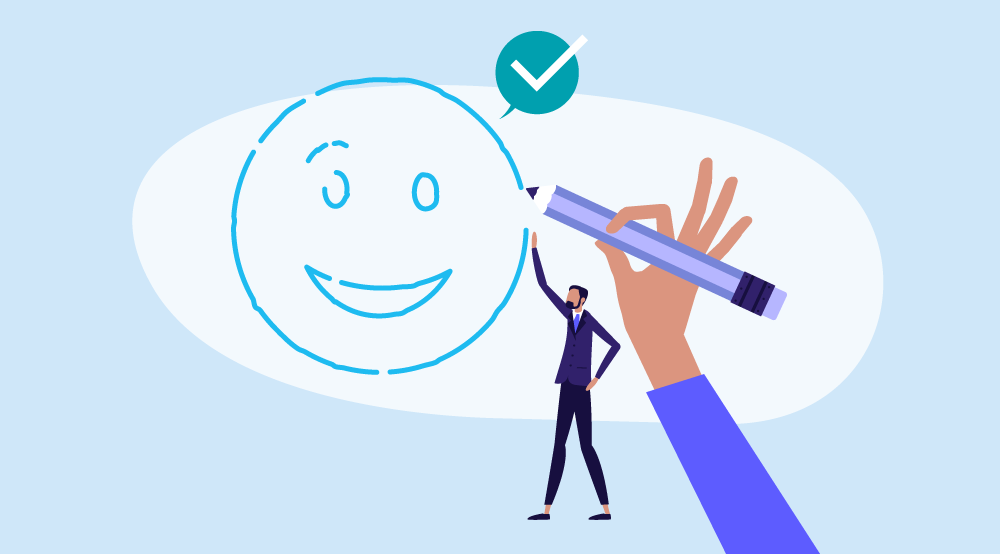 Illustrative design of an employee happiness survey.