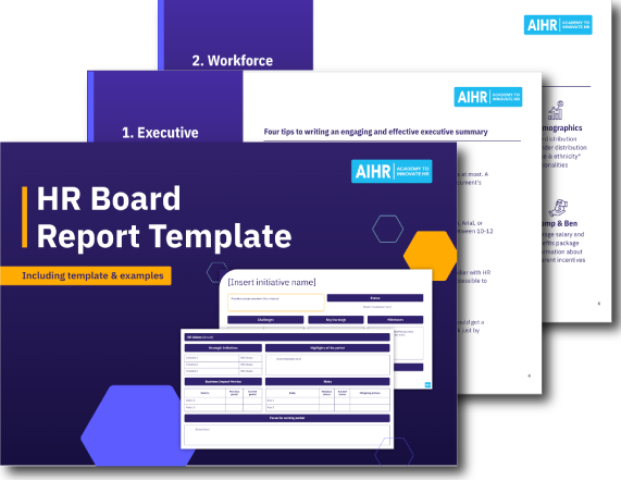 HR Board Report Template