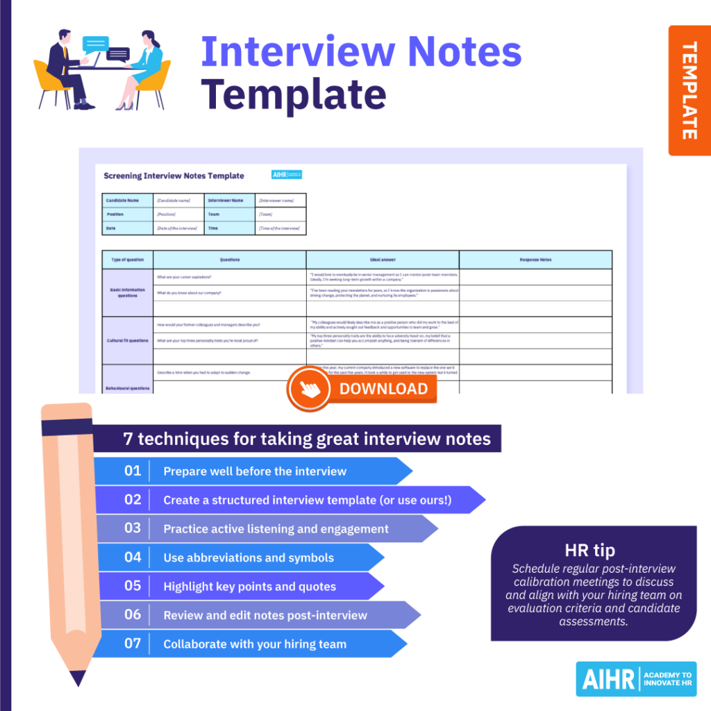 7 techniques for taking great interview notes.