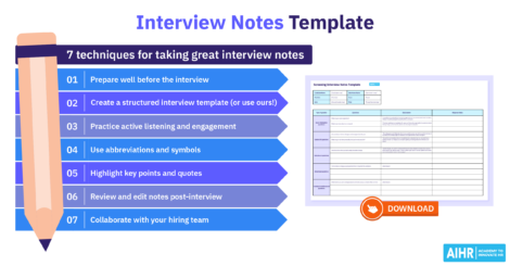 7 techniques for taking great interview notes.