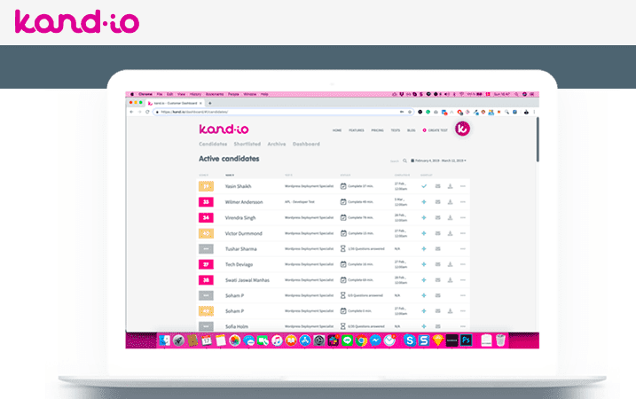 Kandio pre-employment assessment tool