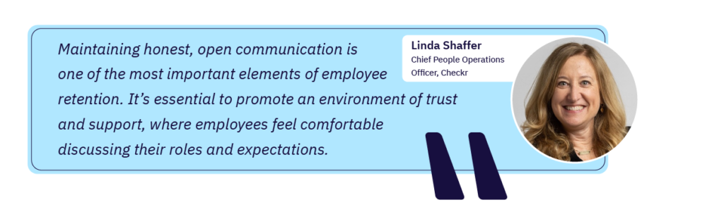 Linda Shaffer Quote on Employee Communication