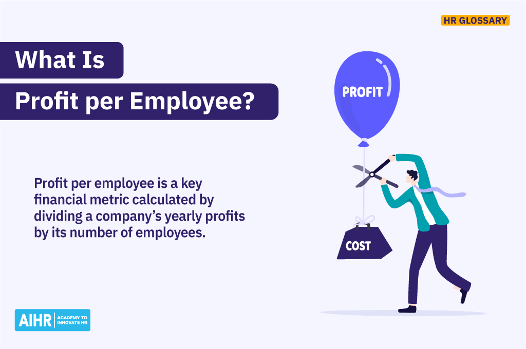 Definition of the term "Profit per employee."