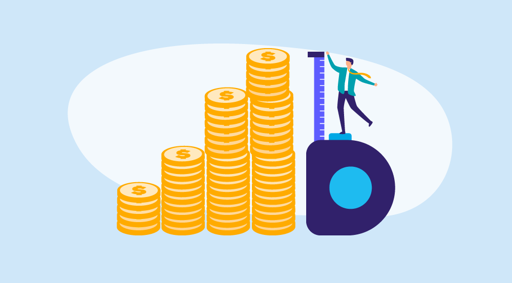 A conceptual representation of salary benchmarking.