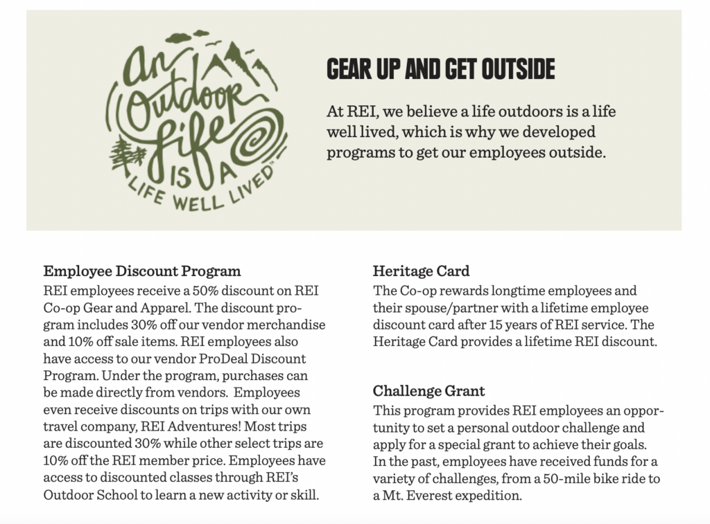 REI Employee Discount Program